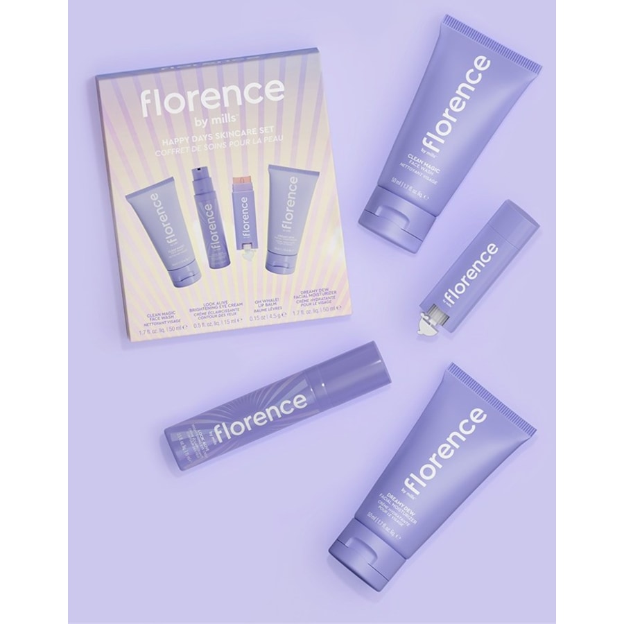 Moisturize Geschenkset Happy Days Skincare Set von florence by mills Sonderangebot