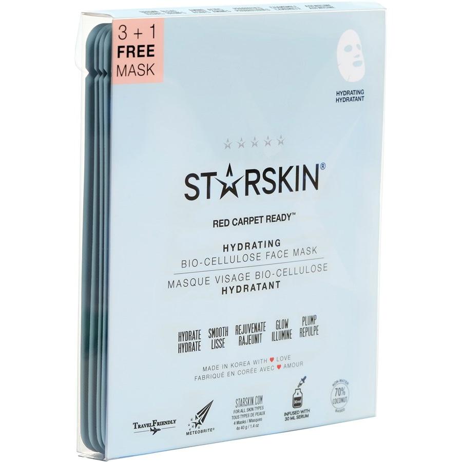 Tuchmaske Hydrating Face Mask Set Bio-Cellulose Red Carpet Ready von StarSkin