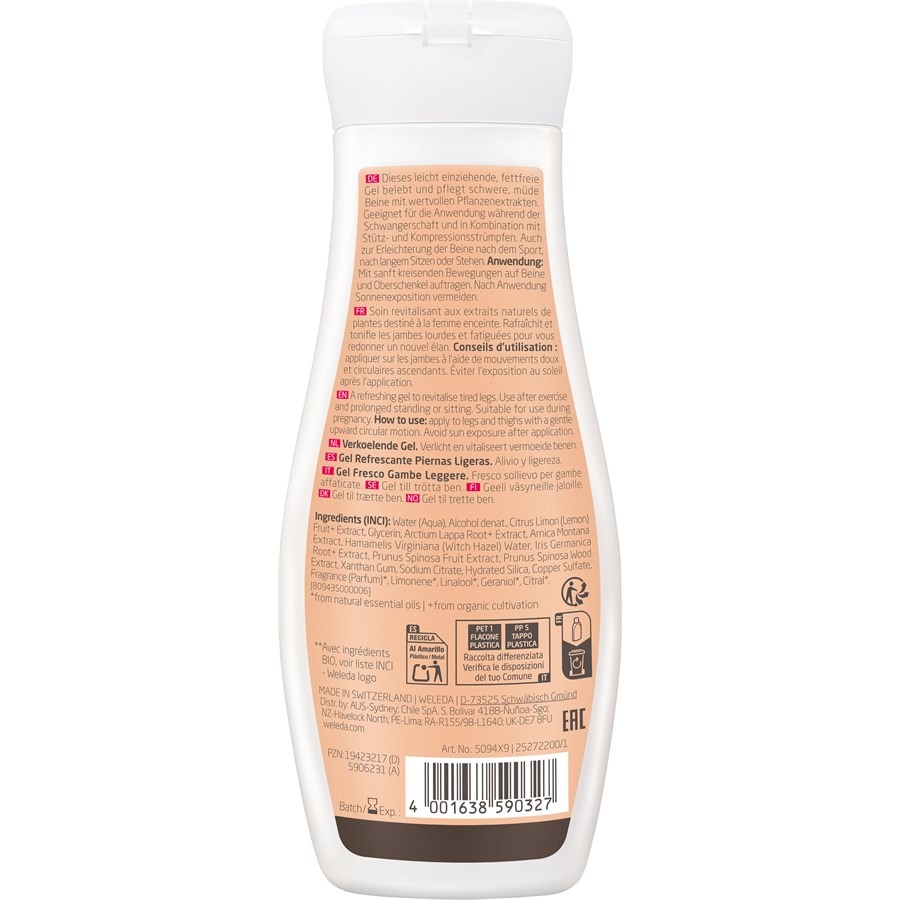 Schwangerschaftspflege Leichte Beine Frische Gel von Weleda Neueste Stile