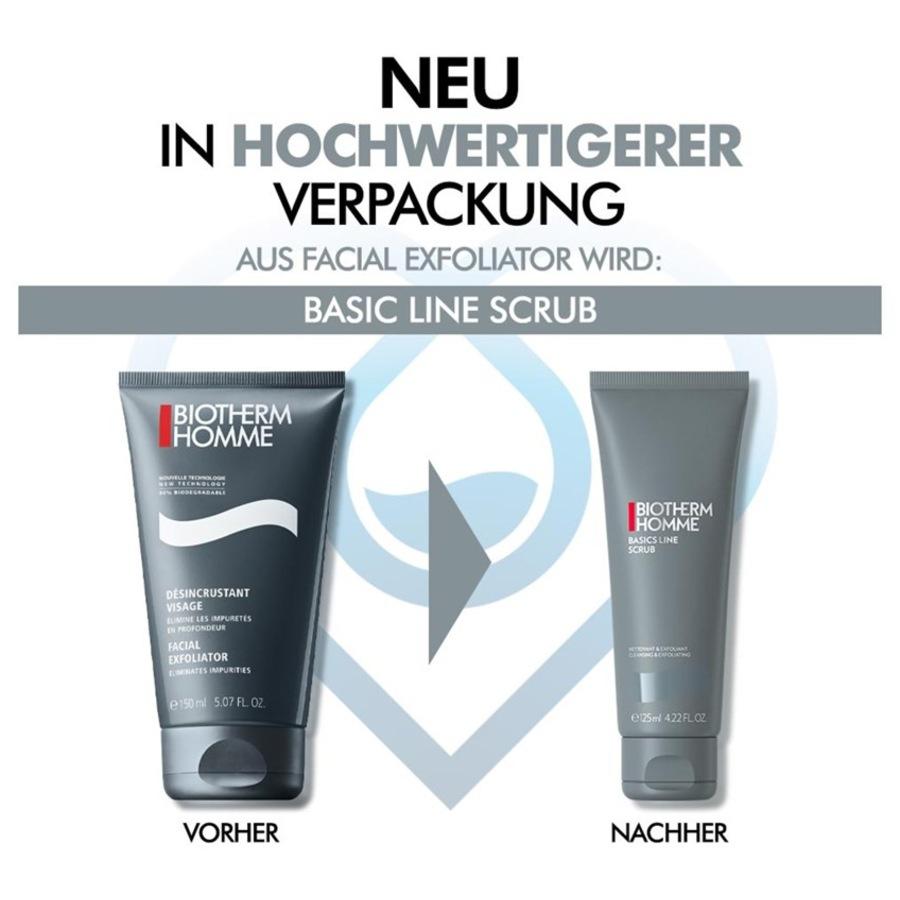 Basics Line Facial Scrub von Biotherm Homme Bis zu 50% Rabatt