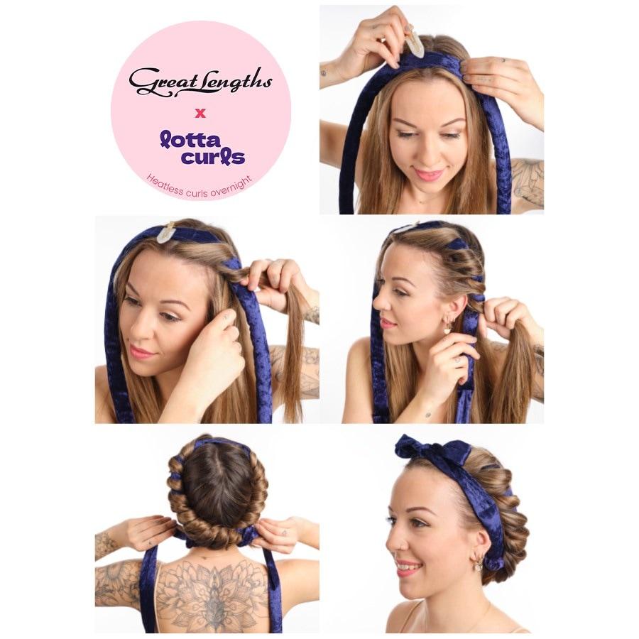 Original Velvet Lockenband Shiny Beige von Lotta Curls ❤️ Online kaufen Weihnachtsangebot