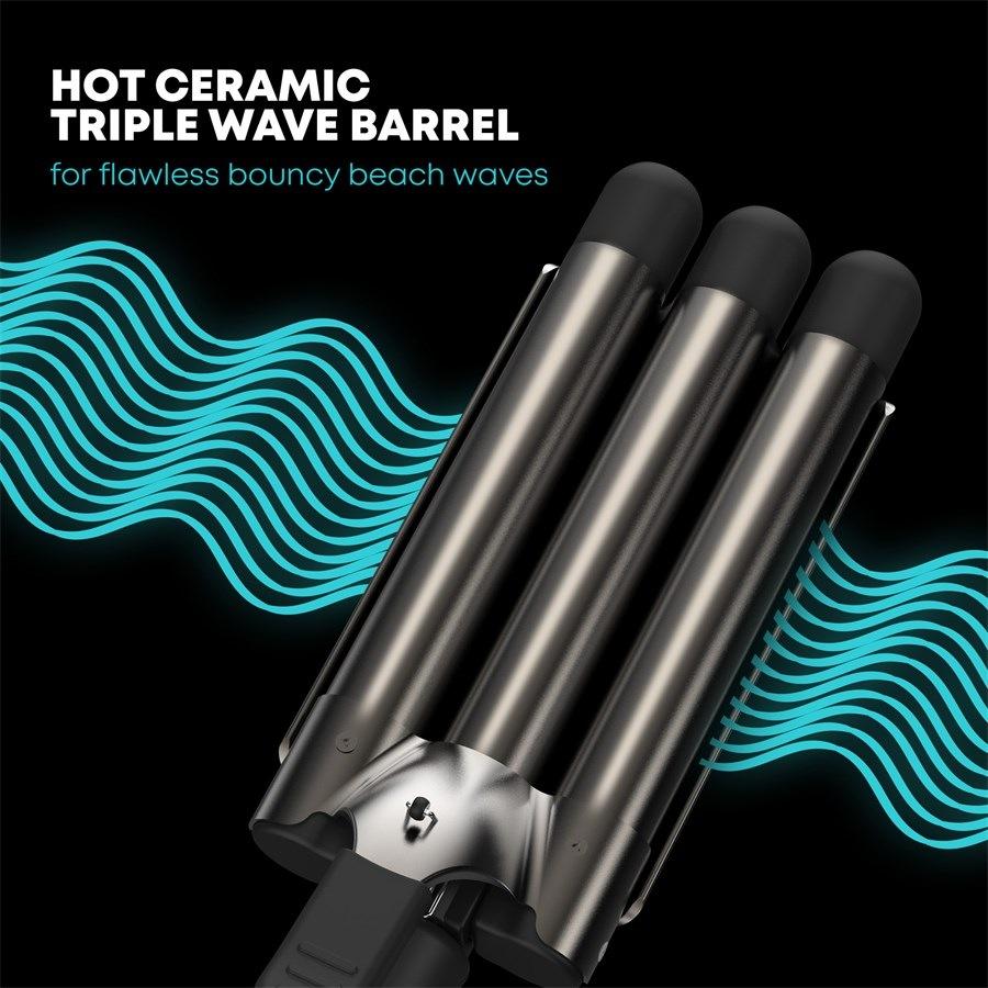 Styler Deep Beach Welleneisen von Revamp Professional Bis zu 65% Rabatt