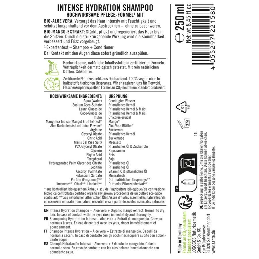 Shampoo Intense Hydration Shampoo von Sante Naturkosmetik Tägliche Deals