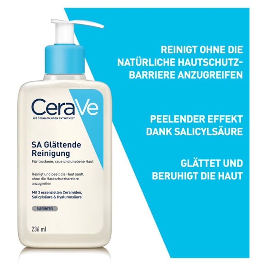 Trockene bis sehr trockene Haut SA Glättende Reinigung von CeraVe Nur für heute
