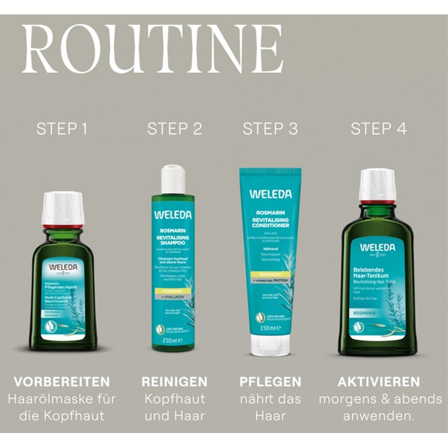 Shampoo Rosmarin Revitalising Shampoo von Weleda Muttertagsangebot
