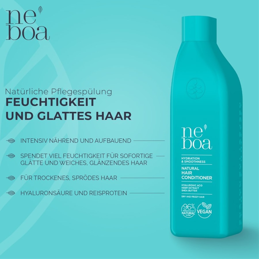 Hydration & Smoothness Natural Hair Conditioner Dry & Frizzy Hair von Neboa Sonderangebote