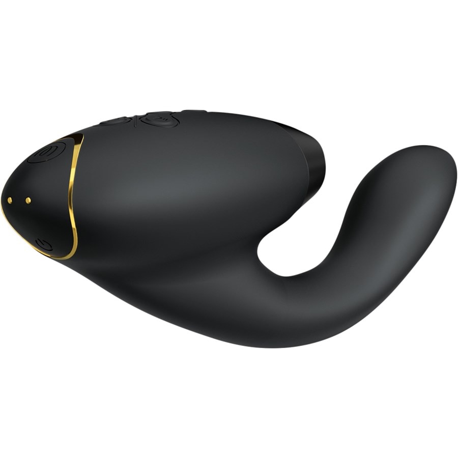 Duo 2 Luxuriöser Dual Stimulator Mit Pleasure Air Technologie Für Die Klitoris Und Vibration für den G-Punkt Black von Womanizer