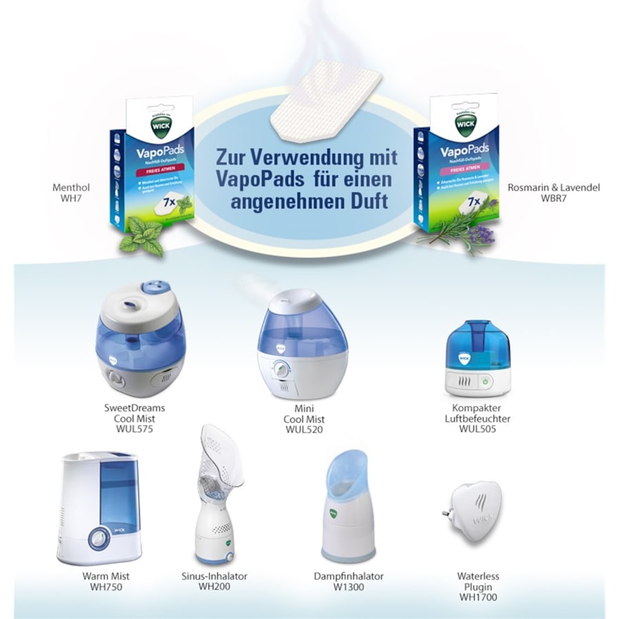 Luftbefeuchter Vapo Pads Rosmarin-Lavendel Refill von WICK Osterangebot