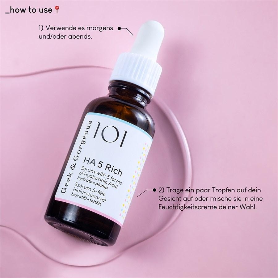 101 Actives HA 5 Rich Serum von Geek & Gorgeous Speichern exportieren