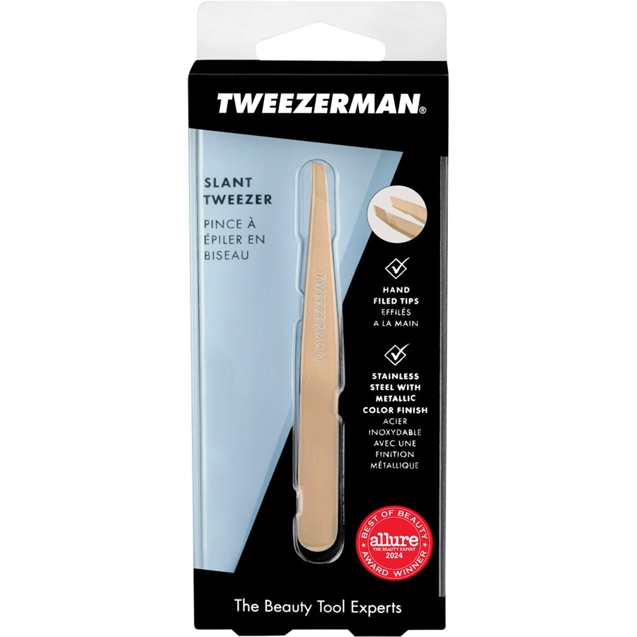 Pinzetten Schräge Pinzette Champagne von Tweezerman Räumungsverkauf