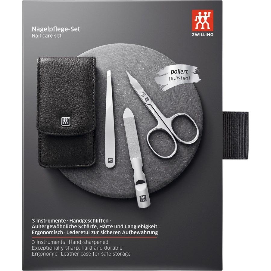 Sets 3-tlg. Maniküre/Pediküre-Etui Schwarzem Rindleder von Zwilling Beauty Bis zu 60% Rabatt
