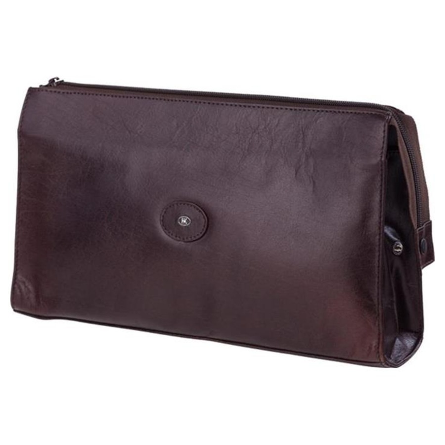 Kulturtaschen Kulturbox Amalfi-Vollrindleder 340 x 80 x 150 mm von Hans Kniebes