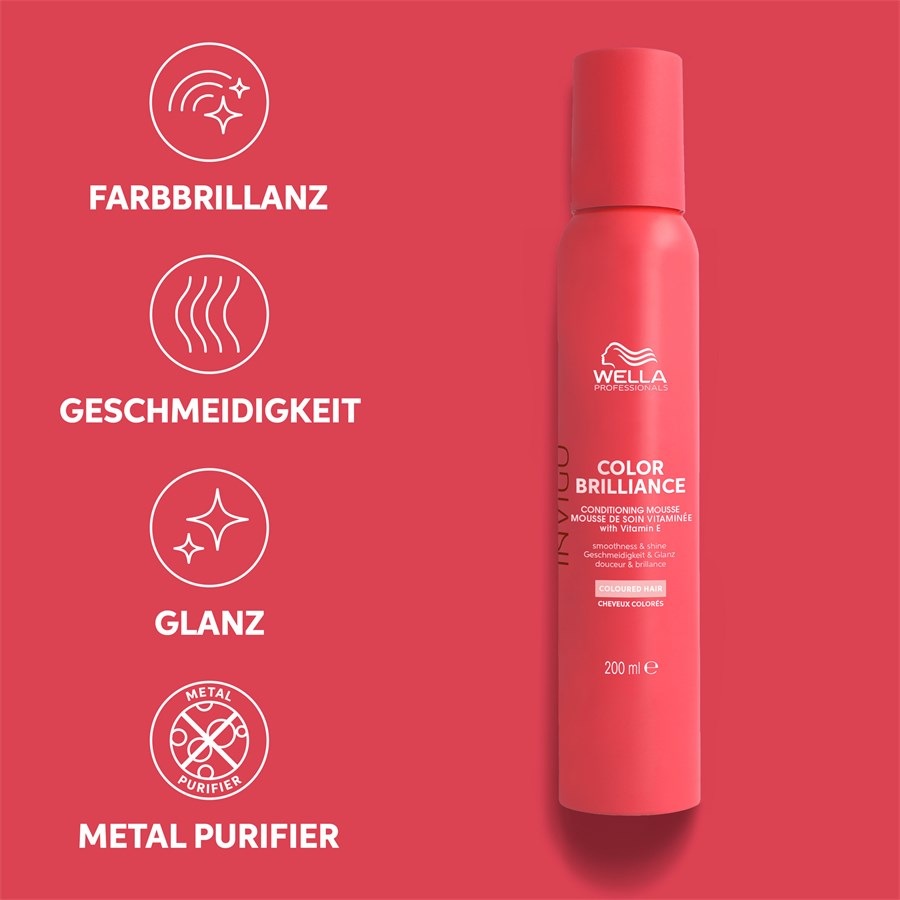 Color Brilliance Vitamin Conditioning Mousse von Wella Bis zu 60% Rabatt