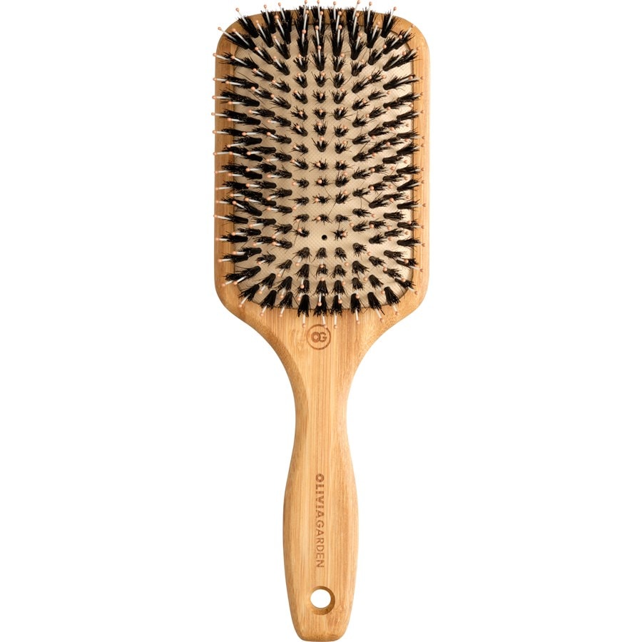 Bamboo Touch Paddelbürste aus Bambus mit Wildschwein-/Nylonborsten von Olivia Garden
