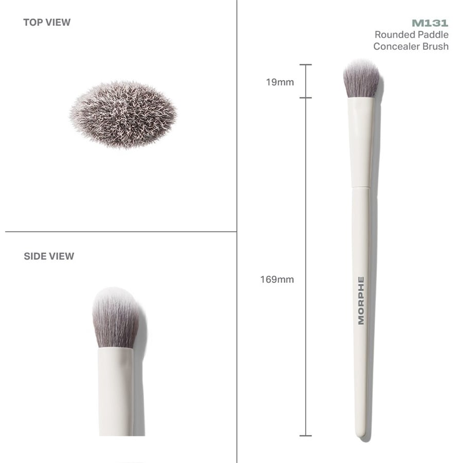 Gesichtspinsel M131 Rounded Paddle Concealer Brush von Morphe 50% Rabatt mit kostenlosem Versand