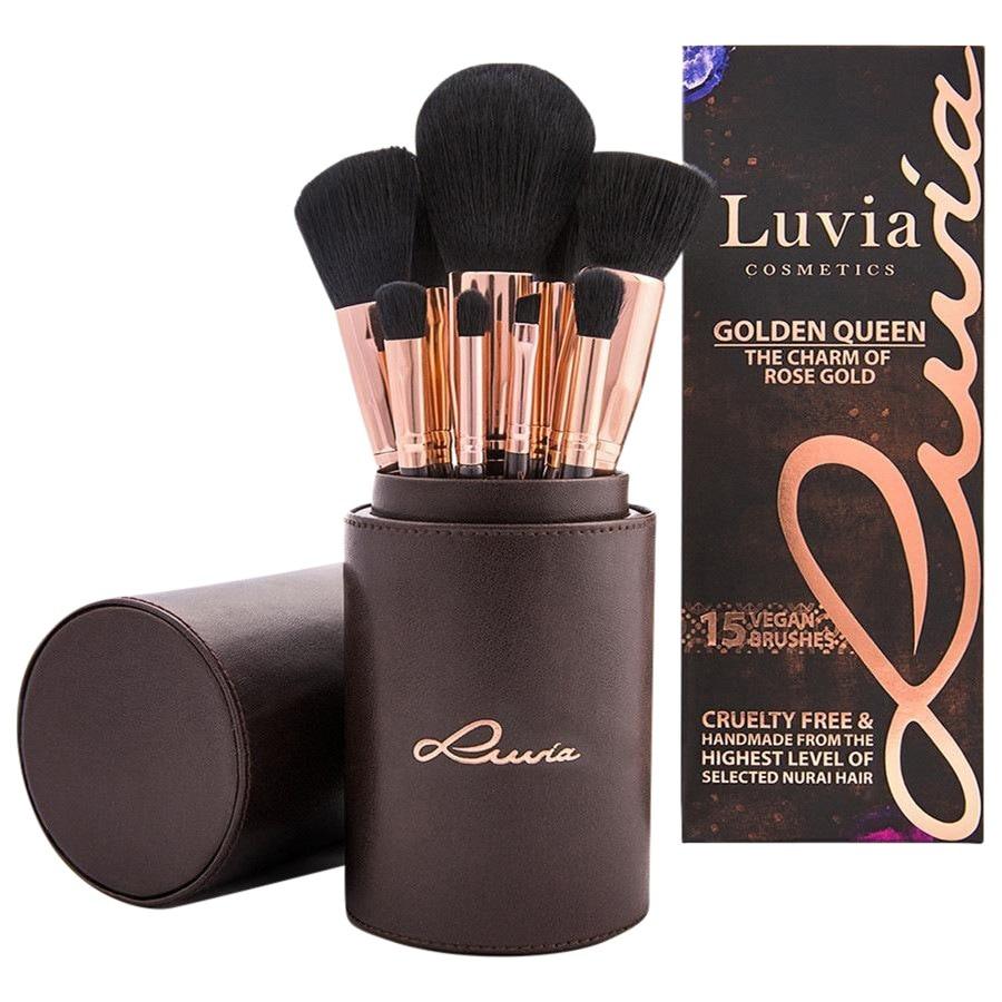 Pinselset Golden Queen Set Rose Gold von Luvia Cosmetics Auslauf