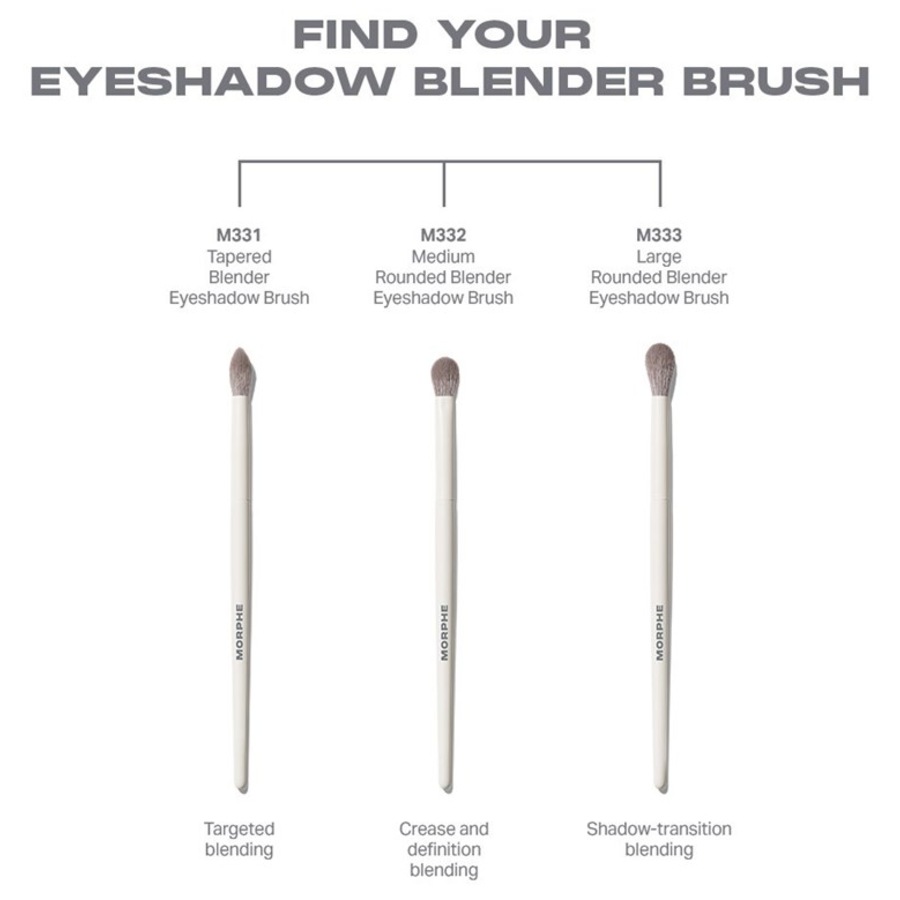 Augenpinsel M332 Medium Rounded Blender Eyeshadow Brush von Morphe ❤️ Online kaufen Kostenloser Versand
