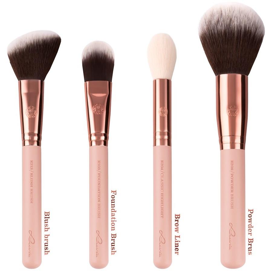 Pinselset Rose Golden Vintage Set von Luvia Cosmetics Fabrik Onlineshop