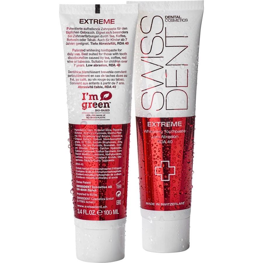 Zahncreme Extreme Whitening Toothpaste Low Abrasio RDA 40 von Swissdent Fabrikpreis