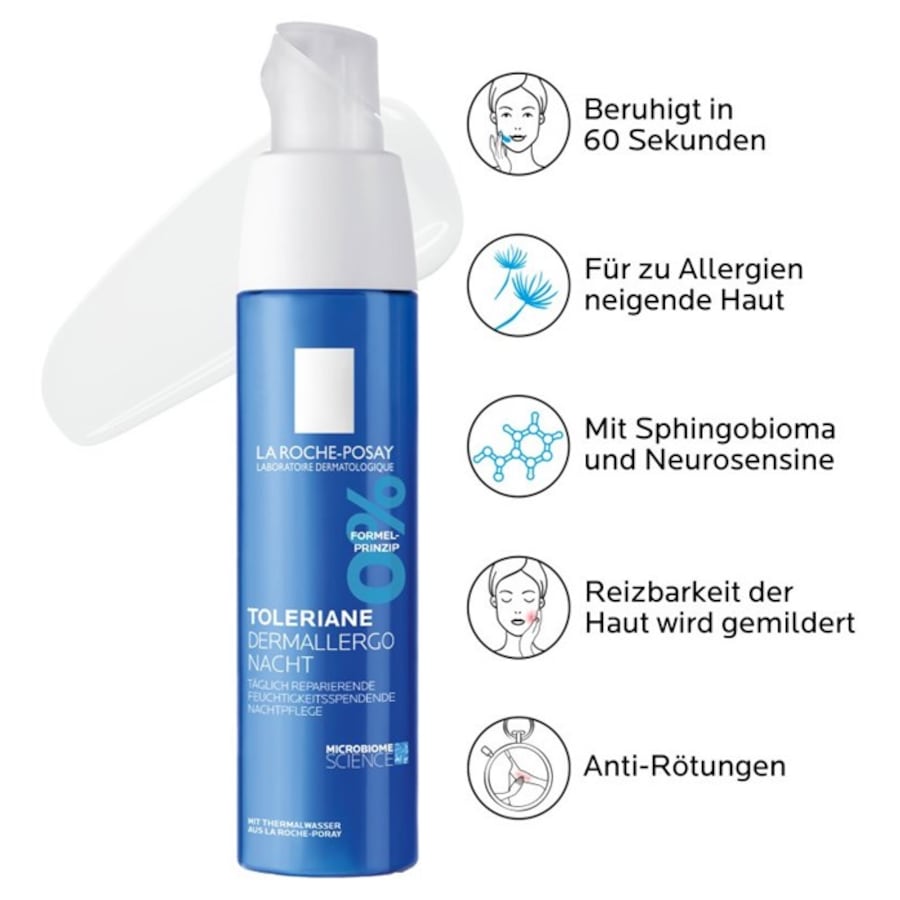 Gesichtspflege Toleriane Dermallergo Nacht von La Roche Posay Rabatt