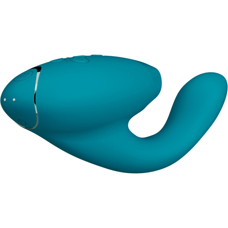 Duo 2 Luxuriöser Dual Stimulator mit Pleasure Air Technologie für die Klitoris und Vibration für den G-Punkt Petrol von Womanizer Online