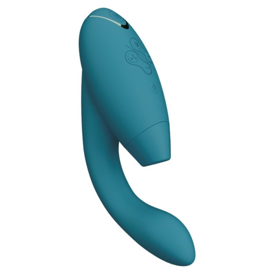 Duo 2 Luxuriöser Dual Stimulator mit Pleasure Air Technologie für die Klitoris und Vibration für den G-Punkt Petrol von Womanizer Online