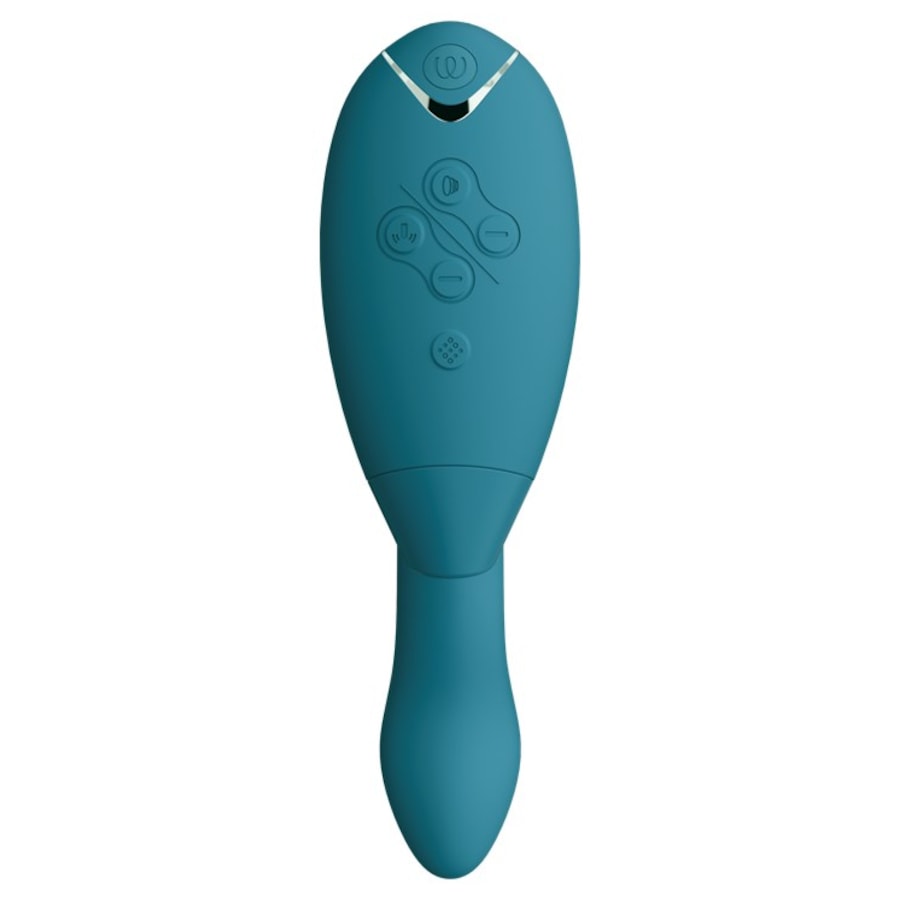Duo 2 Luxuriöser Dual Stimulator mit Pleasure Air Technologie für die Klitoris und Vibration für den G-Punkt Petrol von Womanizer Online