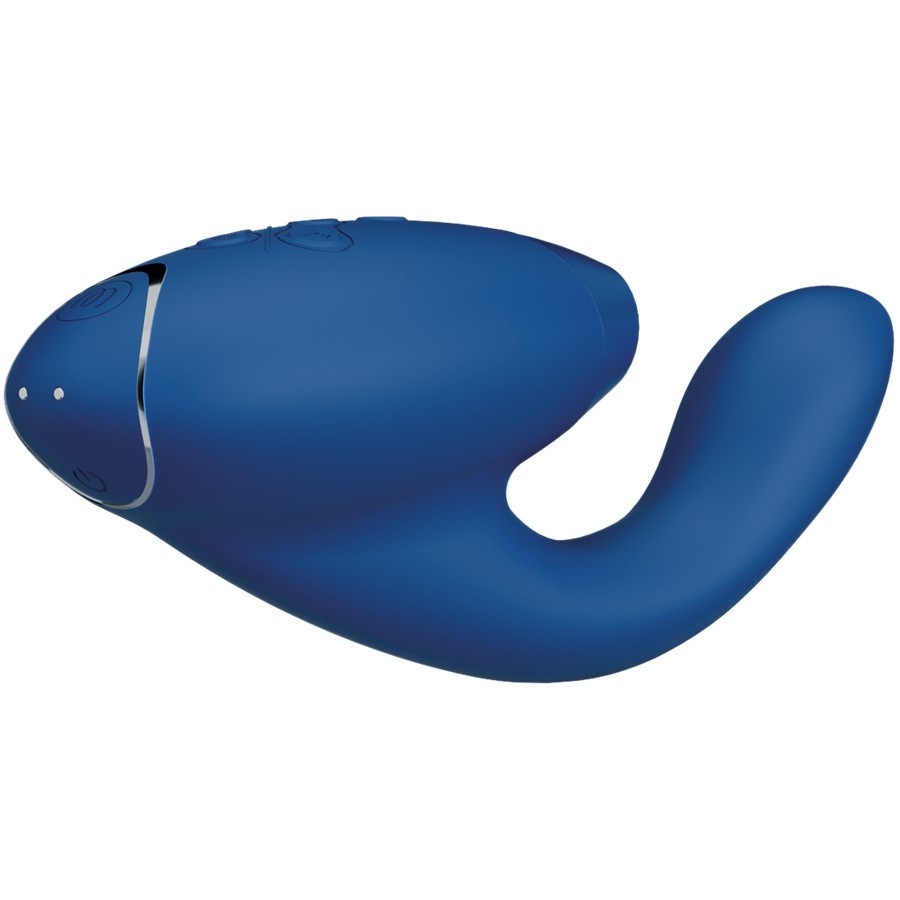 Duo 2 Luxuriöser Dual Stimulator Mit Pleasure Air Technologie Für Die Klitoris Und Vibration Für Den G-Punkt Blueberry von Womanizer Outlet