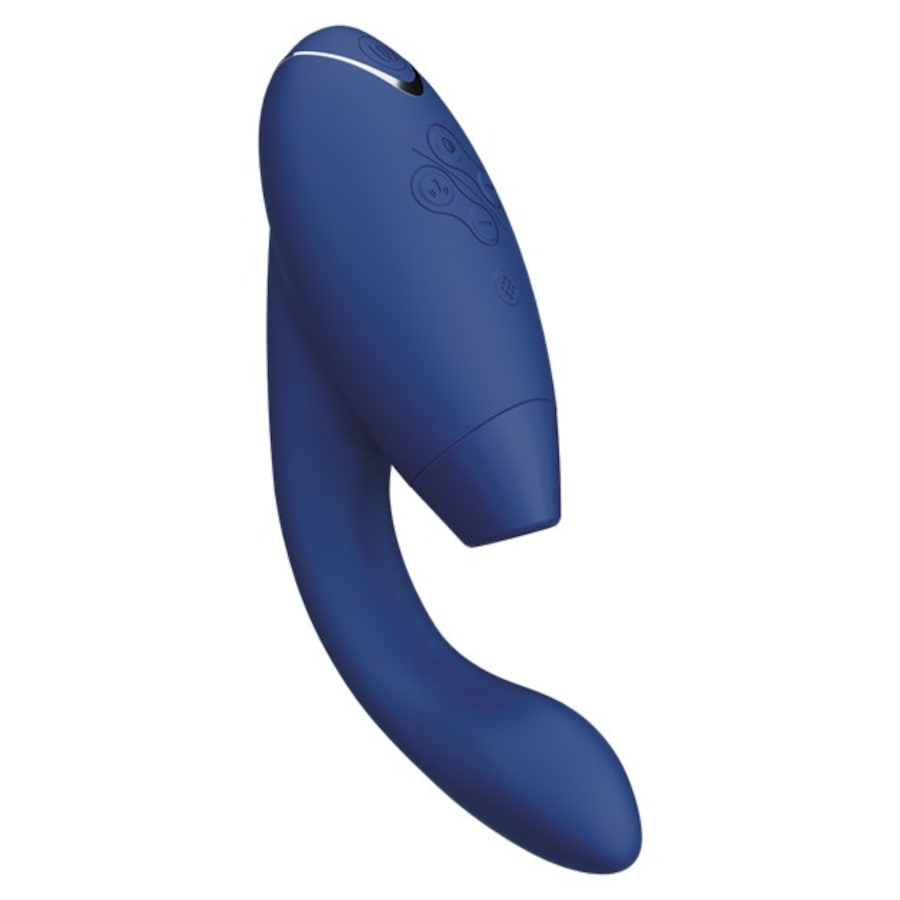 Duo 2 Luxuriöser Dual Stimulator Mit Pleasure Air Technologie Für Die Klitoris Und Vibration Für Den G-Punkt Blueberry von Womanizer Outlet