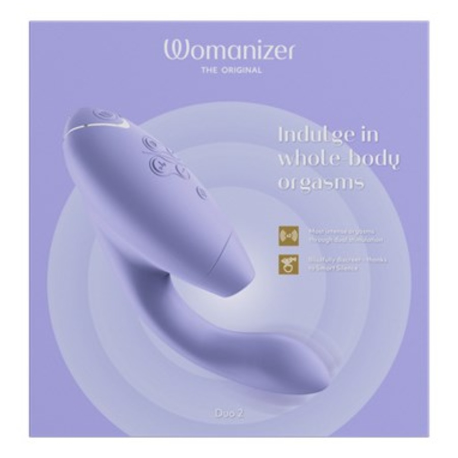 Duo 2 Luxuriöser Dual Stimulator Mit Pleasure Air Technologie Für Die Klitoris Und Vibration Für Den G-Punkt Lilac von Womanizer Auslauf