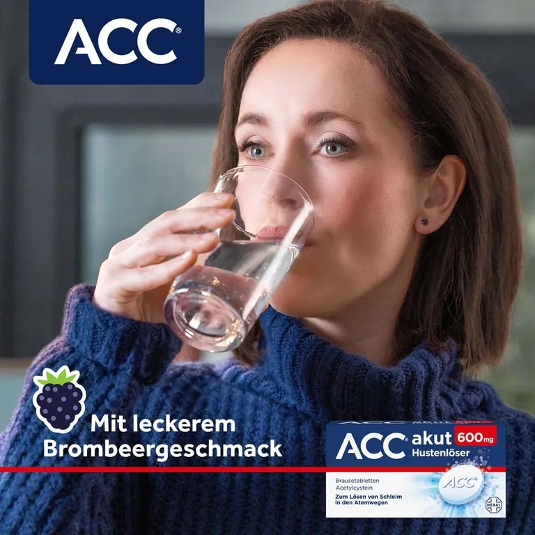 shopapotheke ACC® akut 600 mg bei Husten - Schleimlöser bei Husten 1 Brausetablette täglich Rabatte dieses Monats