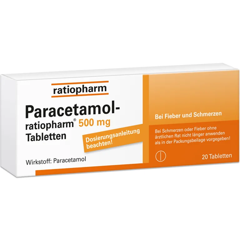 shopapotheke Paracetamol ratiopharm® 500mg - bei Fieber shopapotheke Paracetamol ratiopharm® 500mg - bei Fieber