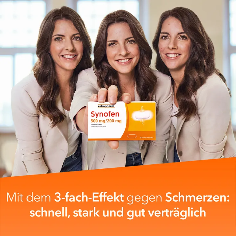 shopapotheke Synofen - mit Ibuprofen und Paracetamol - Jetzt 20% mit dem Code "synofen20" sparen* Fabrik Onlineshop