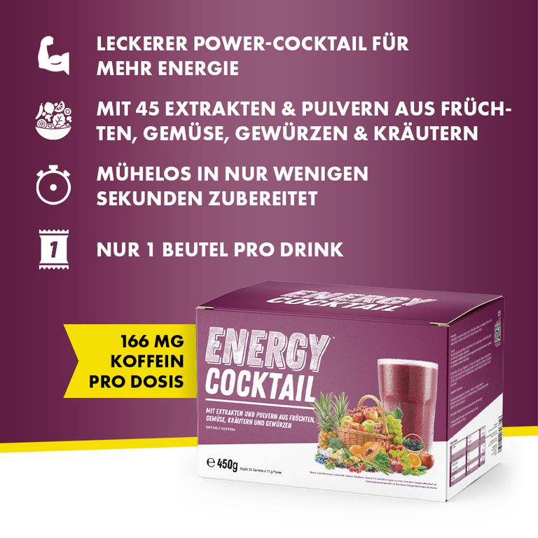 shopapotheke Energy Cocktail - Dein täglicher Power Cocktail Exklusivangebot