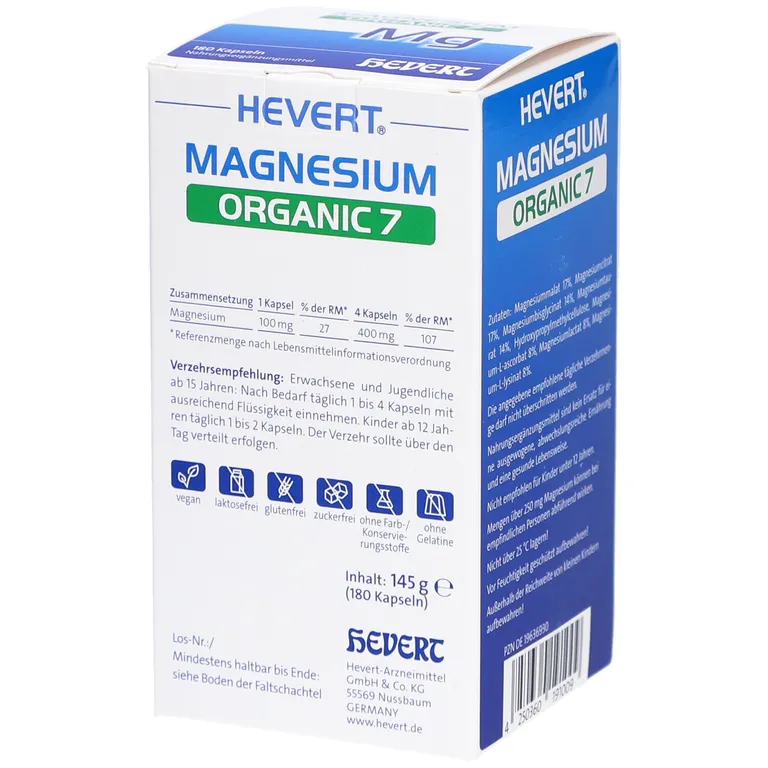 shopapotheke Hevert Magnesium Organic 7 Tiefpreis
