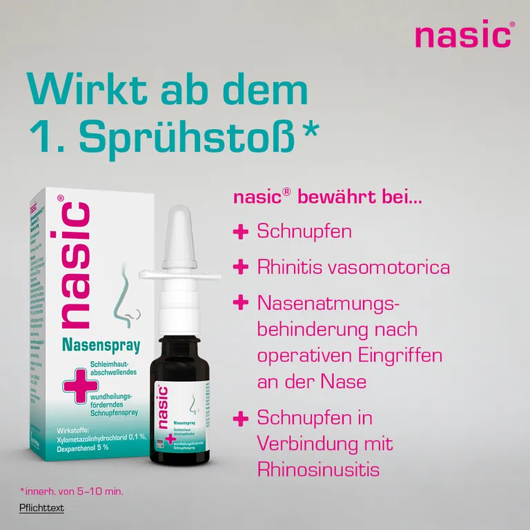 shopapotheke nasic® Nasenspray Set - Jetzt 10% mit dem Code klosterfrau2025 sparen* Schlussverkauf