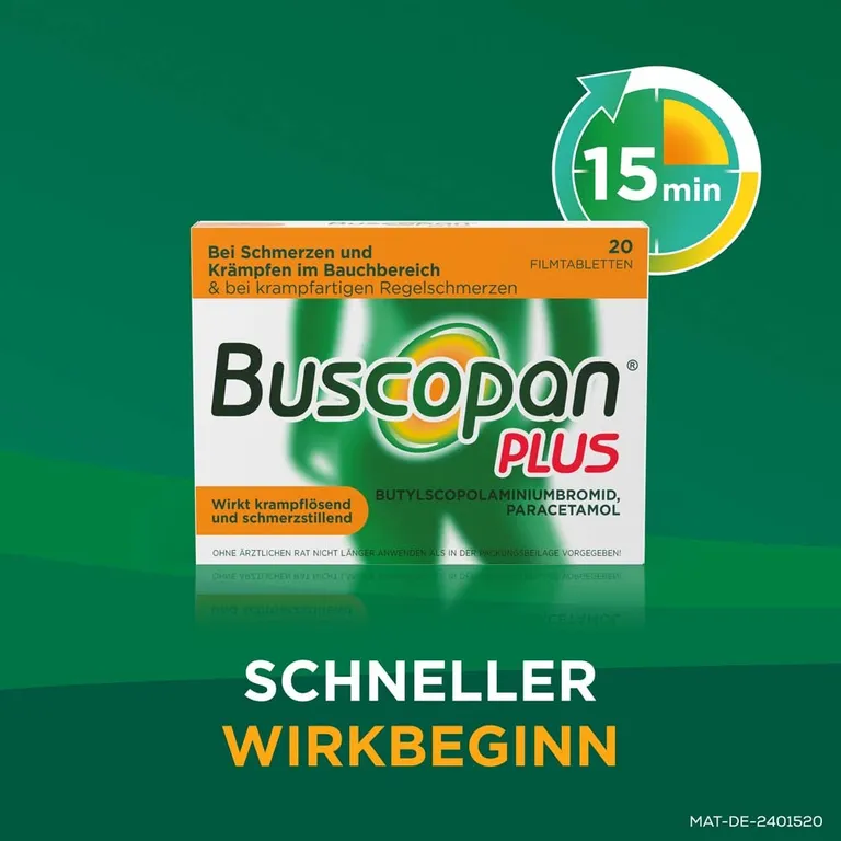 shopapotheke Buscopan Plus bei Bauchschmerzen und Regelschmerzen - Jetzt 10% mit dem Code nattermann10 sparen* Großer Ausverkauf