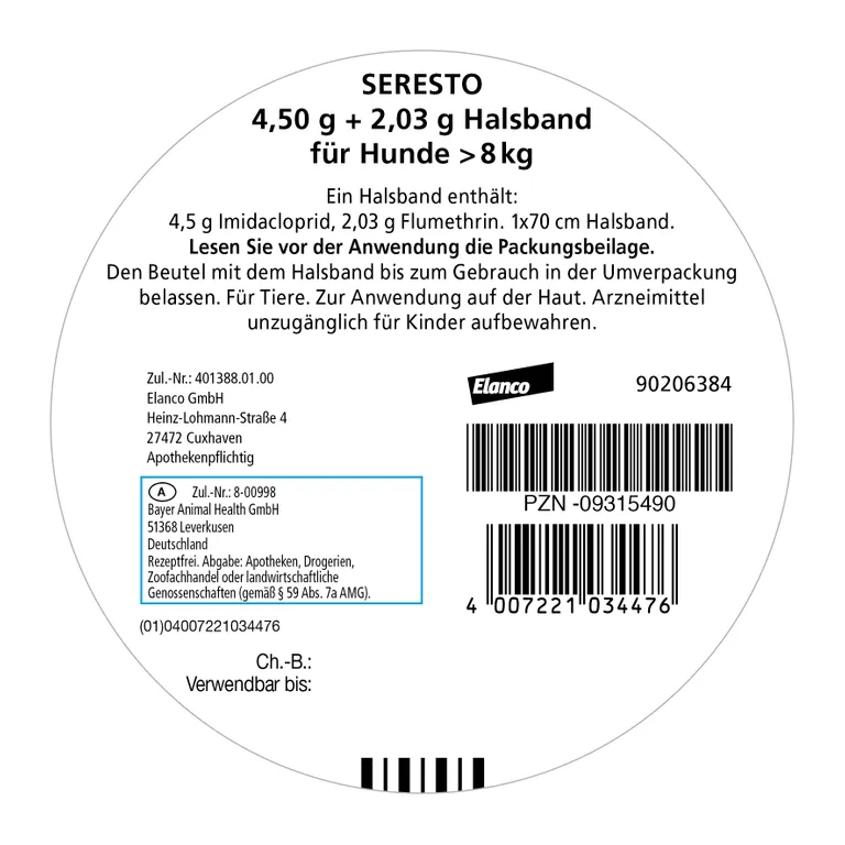 shopapotheke Seresto® Halsband für große Hunde ab 8 kg Preisnachlass