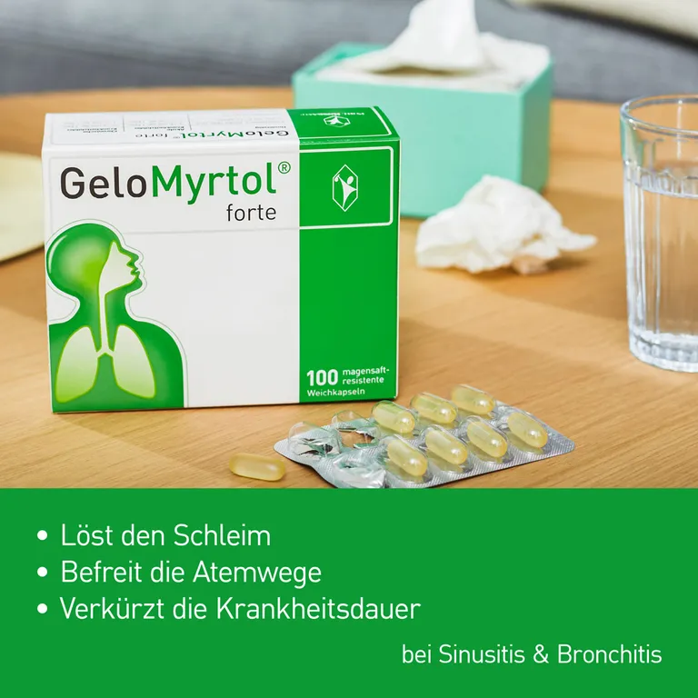 shopapotheke GeloMyrtol forte bei Sinusitis und Bronchitis mit Husten & Schnupfen Weihnachtsangebot