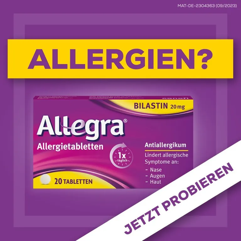 shopapotheke Allegra - schnell bei Heuschnupfen & ganzjährigen Allergien Bis zu 55% Rabatt