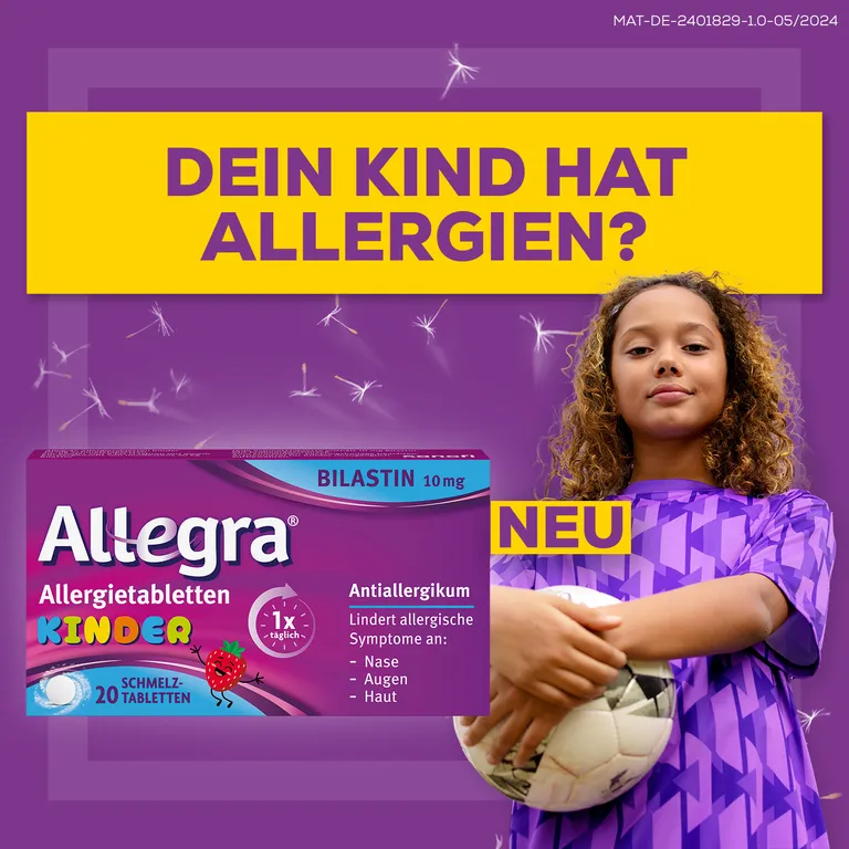 shopapotheke Allegra® Allergietabletten für Kinder – Schmelztabletten 20 St Begrenzt auf 3 Tage