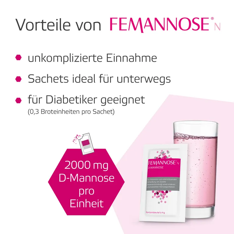 shopapotheke Femannose N – Trinkgranulat mit je 2000 mg D-Mannose Pulver hochdosiert Black Friday