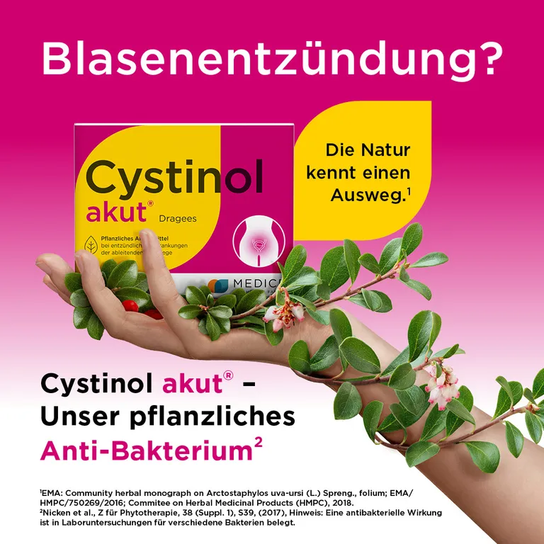 shopapotheke Cystinol akut bei akuter Blasenentzündung & Harnwegsinfektion Osterangebot