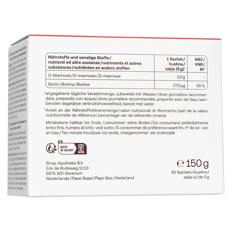 shopapotheke Redcare D-Mannose Valentinstagsangebot