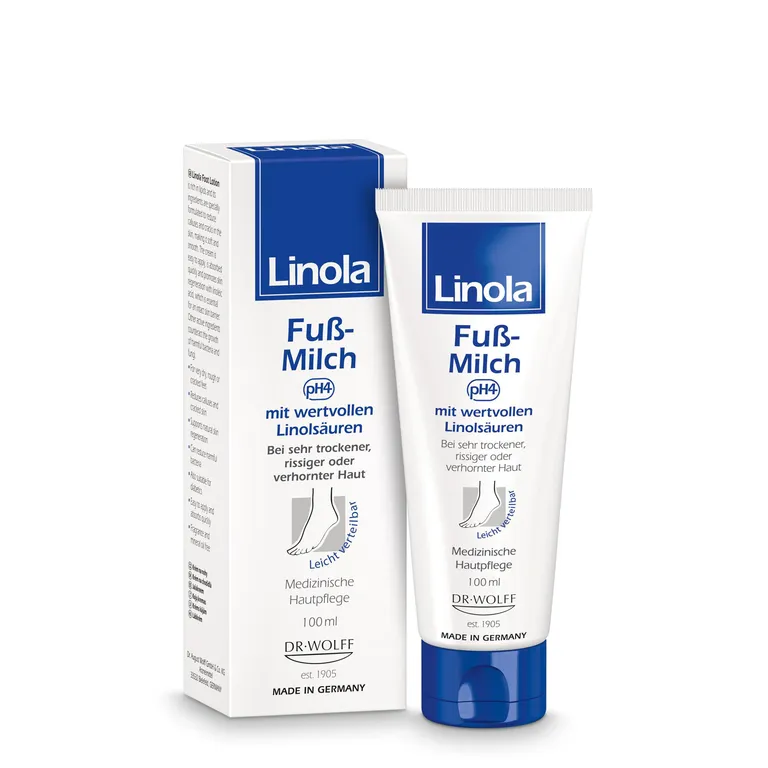 shopapotheke Linola Fuß-Milch - Fußcreme für sehr trockene rissige oder verhornte Füße