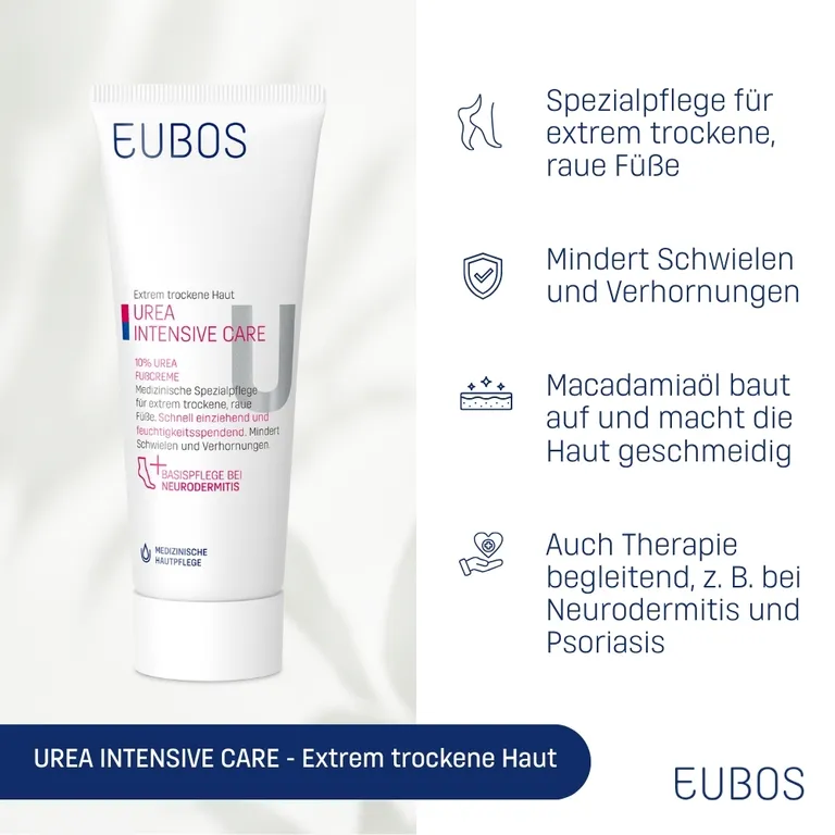 shopapotheke EUBOS® Trockene Haut Urea 10% Fußcreme 50% Rabatt für begrenzte Zeit