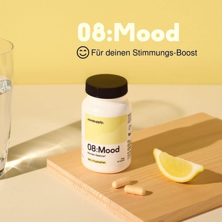 shopapotheke mindsupply MOOD - Anti-Stress Komplex mit L-Tryptophan Coenzym Q10 Vitamin D und Rosenwurz Günstiger Verkauf