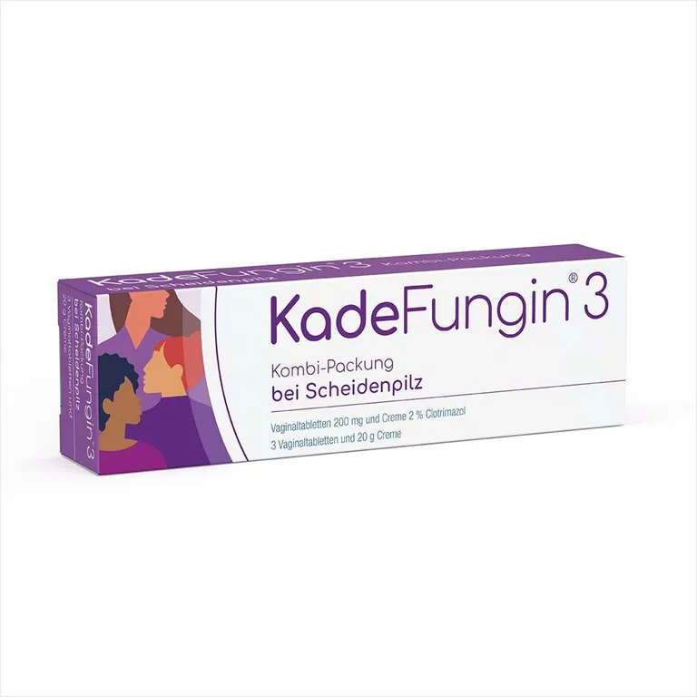 shopapotheke KadeFungin 3 Kombi-Packung - Vaginaltabletten und -creme zur Behandlung von Scheidenpilz in 3 Tagen
