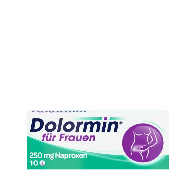 shopapotheke Dolormin für Frauen bei Menstruationsbeschwerden mit Naproxen