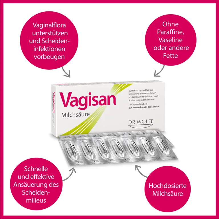 shopapotheke Vagisan Milchsäure: Zäpfchen zur Stabilisierung des natürlichen vaginalen pH-Werts Große Rabatte